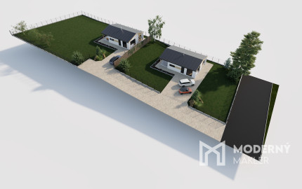 Na predaj krásny, slnečný, stavebný pozemok so stavebným povolením priamo pri lese s potokom v obci Ladce - Horné Ladce.