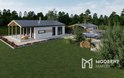 Na predaj krásny, slnečný, stavebný pozemok so stavebným povolením priamo pri lese s potokom v obci Ladce - Horné Ladce.