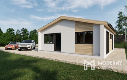 Na predaj krásny, slnečný, stavebný pozemok so stavebným povolením priamo pri lese s potokom v obci Ladce - Horné Ladce.