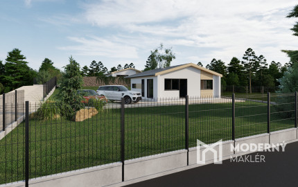 Na predaj krásny, slnečný, stavebný pozemok so stavebným povolením priamo pri lese s potokom v obci Ladce - Horné Ladce.