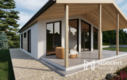 Na predaj krásny, slnečný, stavebný pozemok so stavebným povolením priamo pri lese s potokom v obci Ladce - Horné Ladce.