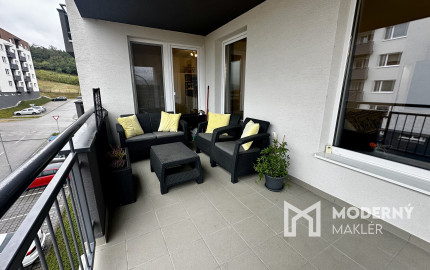 Predaj útulného zariadeného 3-izb. bytu s veľkou terasou