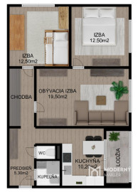 REZERVOVANÉ: Na predaj zrekonštruovaný 3-izbový byt vo vyhľadávanej časti Podunajských Biskupíc