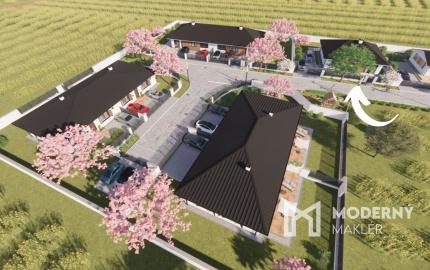 REZERVOVANÉ - Na predaj novostavba 4-izbového bungalovu v projekte Čerešňová alej v obci Jelka
