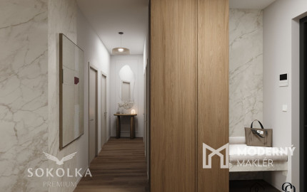 SOKOLKA Na predaj unikátny 3-izbový byt č. 1.02.A vo Zvolene