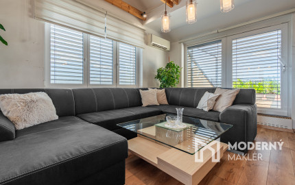 Na prenájom kompletne zariadený 4-izbový podkrovný byt v Ivanke pri Dunaji