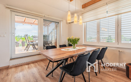 Na prenájom kompletne zariadený 4-izbový podkrovný byt v Ivanke pri Dunaji