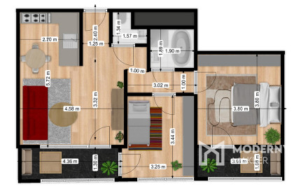 REZERVOVANÉ: Na predaj 3-izbový byt v modernej novostavbe Prúdy v Trnave