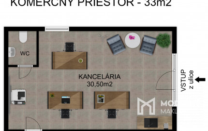 Na prenájom moderný kancelársky priestor v Šamoríne