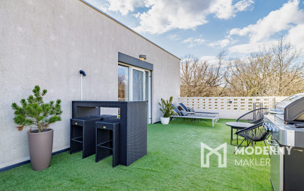 Na prenájom dizajnový 3-izbový byt so 45m2 terasou v Stupave