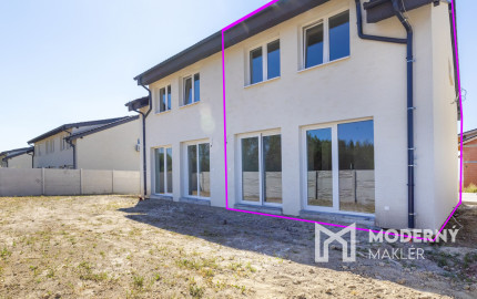 Na predaj 4 izbová bytová jednotka v dvojdome v Lehniciach