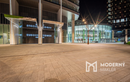 Na prenájom 2-izbový byt v Eurovea Tower – Bratislava