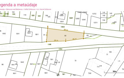 HORNÉ DRŽKOVCE – Mobilný dom s pozemkom pri potoku (790 m²)