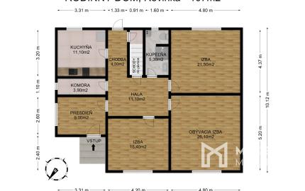 REZERVOVANÉ: Na predaj rodinný dom s potenciálom v srdci Rovinky