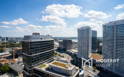 Na prenájom exkluzívny 2-izbový byt so šatníkom a panoramatickým výhľadom v projekte SKYPARK, Továrenská ulica