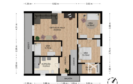 Na predaj rodinný dom s bazénom v Trnávke