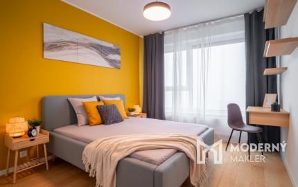 Na prenájom exkluzívny 2-izbový byt s výhľadom na Bratislavu v novej Klingerke