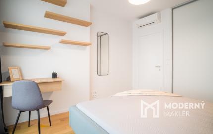 Na prenájom exkluzívny 2-izbový byt s výhľadom na Bratislavu v novej Klingerke