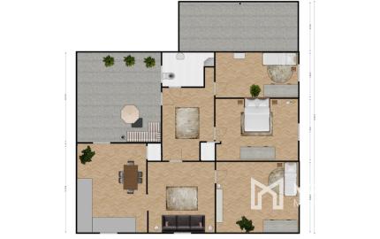 Na predaj priestranný 4-izbový rodinný dom v Malženiciach