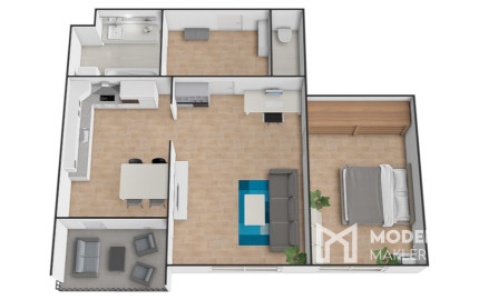 REZERVOVANÉ:Na predaj moderný 2-izbový byt v Trenčíne