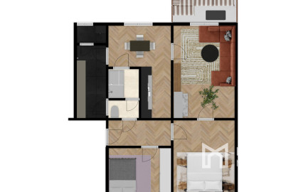 Na predaj príjemný 3-izbový byt v Bánovciach nad Bebravou