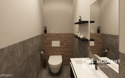 Na predaj skolaudovaný výnimočný 4-izbový byt s vlastnou záhradou vo Veľkom Orvišti