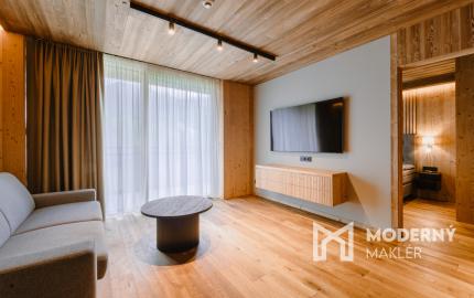 Exkluzívny  Apartmán v hotelovom komplexe s najlepším výhľadom priamo u lanovky - Apartmán Elements, Tatranská Lomnica - Vysoké Tatry