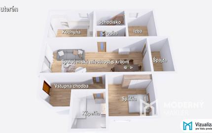 Na predaj veľkorysý 7-izbový rodinný dom v obci Podlužany