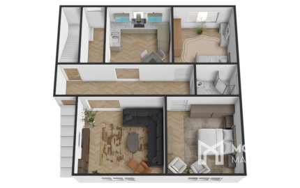 Na predaj rodinný dom s garážou v obci Šoporňa – štandard je zahrnutý v cene