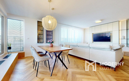 LUXUSNÝ 4i PENTHOUSE S ÚCHVATNOU TERASOU, panoramatickými výhľadmi a parkovaním