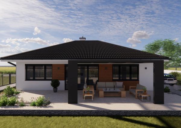 REZERVOVANÉ - Na predaj novostavba 4-izbového bungalovu v projekte Čerešňová alej v obci Jelka