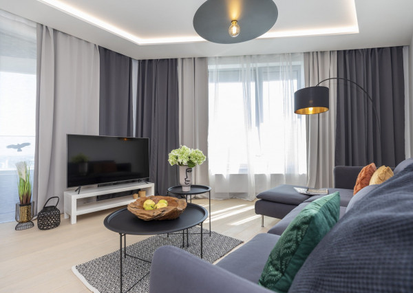 Na prenájom štýlový 3-izbový byt v SKYPARK RESIDENCE s výhľadom na prístav