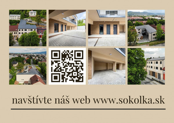 SOKOLKA Na predaj unikátny 3-izbový byt č. 1.02.B vo Zvolene