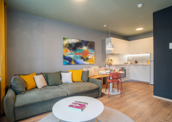 REZERVOVANÉ: Na predaj dizajnový 2-izbový byt v projekte NUPPU