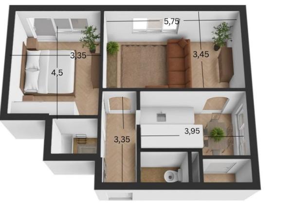 REZERVOVANÉ: Na predaj 2-izbový byt s balkónom a pivnicou v pokojnej časti obce Veľké Leváre
