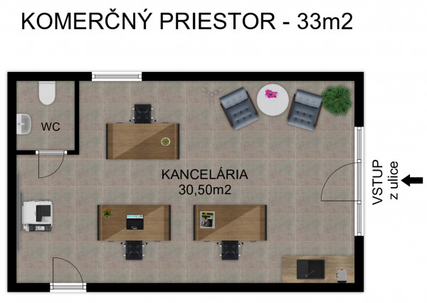 Na prenájom moderný kancelársky priestor v Šamoríne