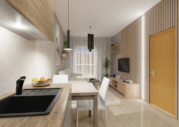 Na predaj investičný 2-izbový apartmán (nebytový priestor) v Bardejove s možnosťou prenosu DPH