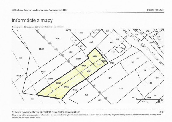 Nová cena !!! Exkluzívne na predaj pozemok - 1269m2, v obci Dežerice-časť Vlčkovo