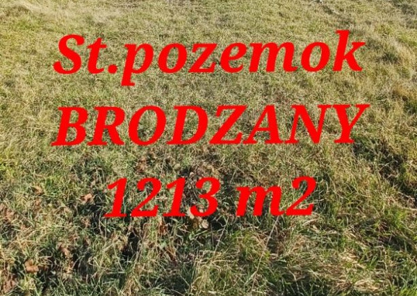 SUPER CENA - Stavebný pozemok  1213 m2 obec BRODZANY