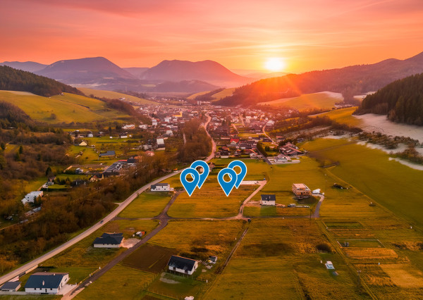 Na predaj pozemky na výstavbu rodinných domov v lokalite Stupné