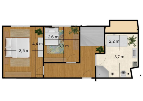 Na predaj štýlový 3-izbový mezonet v historickom centre Trnavy