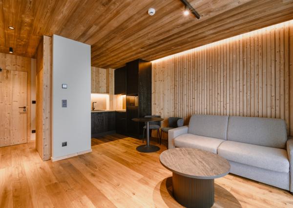 Exkluzívny  Apartmán v hotelovom komplexe s najlepším výhľadom priamo u lanovky - Apartmán Elements, Tatranská Lomnica - Vysoké Tatry