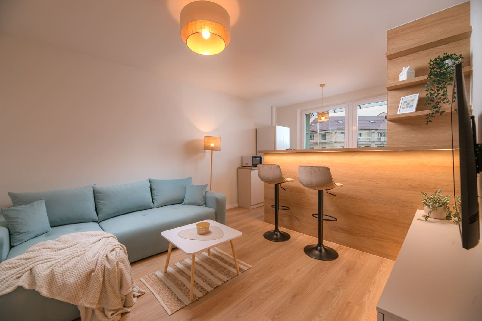 Na prenájom moderne zariadený 2-izbový byt s balkónom v Trenčíne