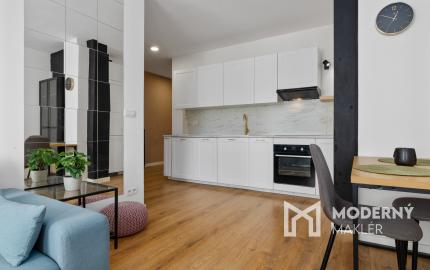 Na prenájom moderný 2-izbový byt kúsok od centra Bratislavy
