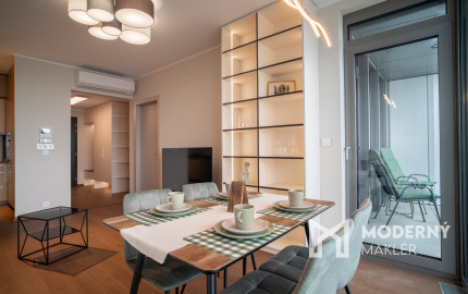 Na prenájom 2-izbový byt v Eurovea Tower – Bratislava