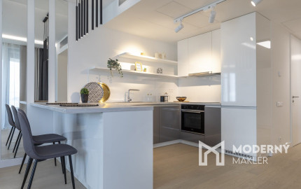 Na prenájom štýlový 3-izbový byt v SKYPARK RESIDENCE s výhľadom na prístav