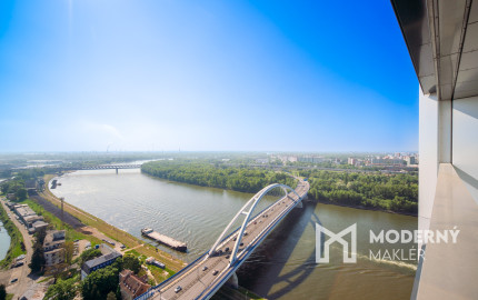 Na prenájom 2-izbový byt so šatníkom v Eurovea Tower – Bratislava