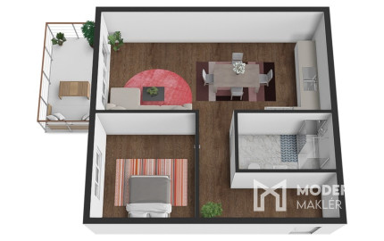 REZERVOVANÉ: Na predaj moderný 2-izbový byt v Kostolišti