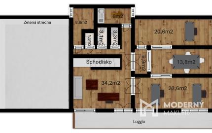 Na prenájom jedno podlažie polyfunkcie na Zavarskej ulici v Trnave