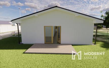 Na predaj 4-izbový bungalov TYP DOMU A  v obci Jelka